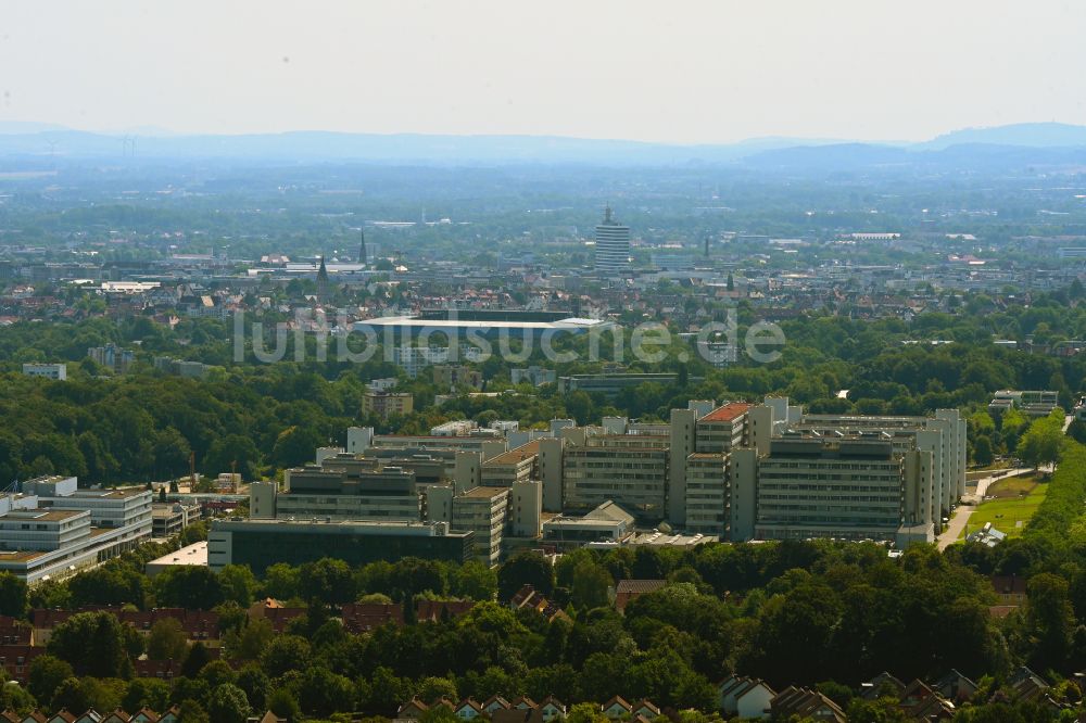 Luftbild Bielefeld - Universitäts- Bereich in Bielefeld im Bundesland Nordrhein-Westfalen, Deutschland