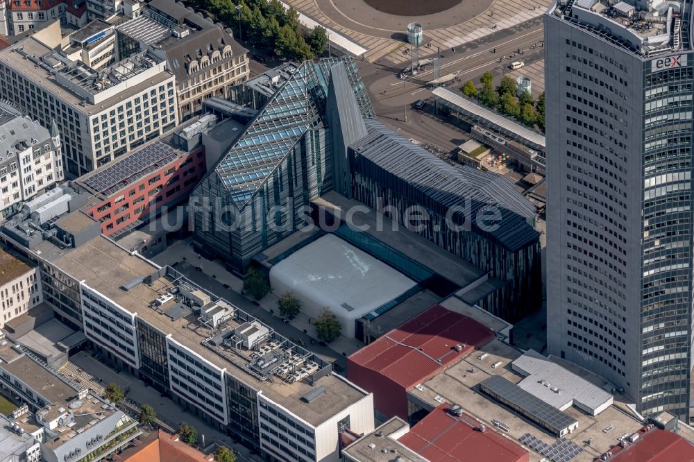 Luftbild Leipzig - Universitäts- Hauptgebäude Neue Augusteum am Augustusplatz in Leipzig im Bundesland Sachsen, Deutschland