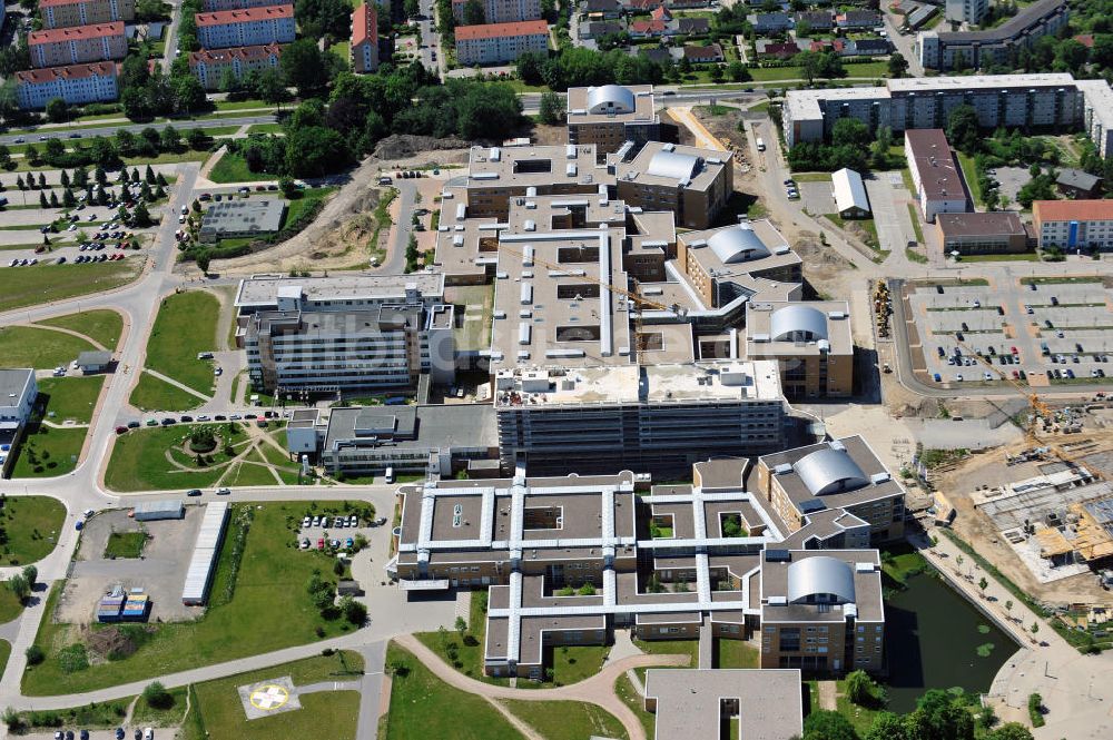 Hansestadt Greifswald aus der Vogelperspektive: Universitätsklinikum Ernst-Moritz-Arndt-Universität Greifswald