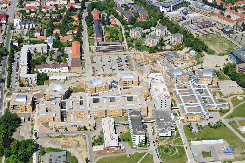 Hansestadt Greifswald aus der Vogelperspektive: Universitätsklinikum Ernst-Moritz-Arndt-Universität Greifswald