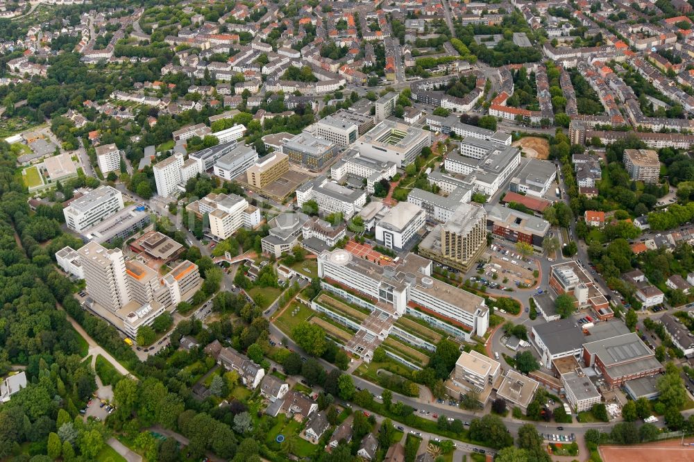 Luftbild Essen - Universitätsklinikum Essen im Bundesland Nordrhein-Westfalen