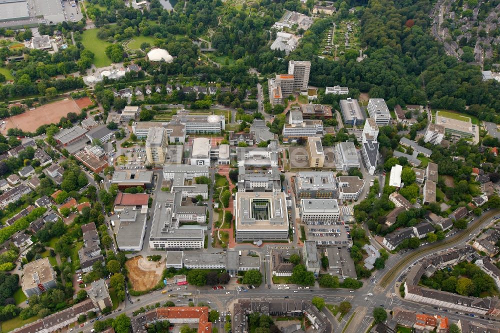 Luftaufnahme Essen - Universitätsklinikum Essen im Bundesland Nordrhein-Westfalen