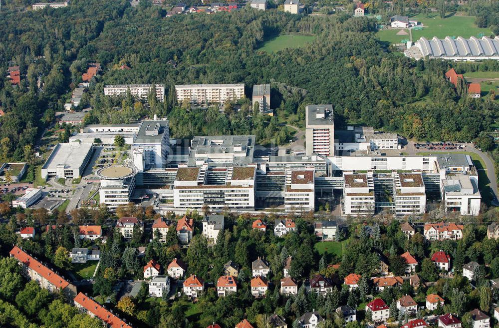 Luftbild Halle - Universitätsklinikum Kröllwitz in Halle an der Saale in Sachsen-Anhalt