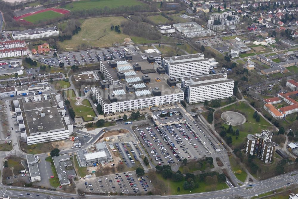 Luftbild Göttingen - Universitätsklinikum (UMG) in Göttingen im Bundesland Niedersachsen