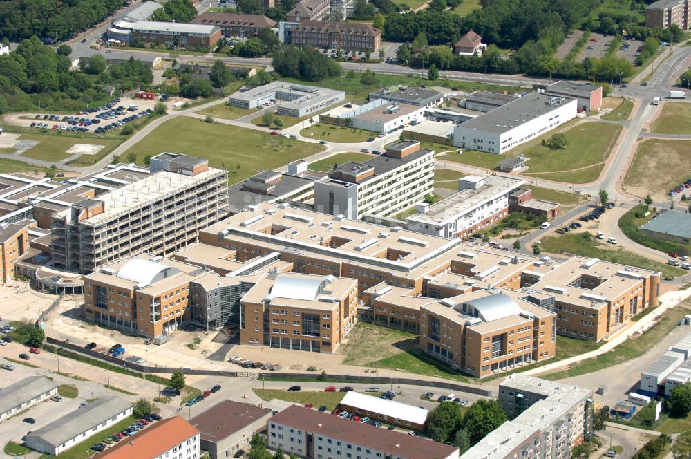 Greifswald von oben - Universitätsklinikum / university hospital Greifswald MV