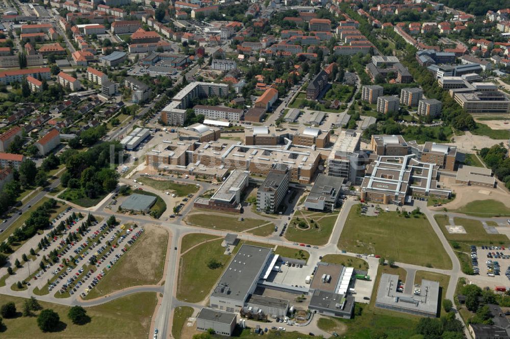 Greifswald von oben - Universitätsklinikum / university hospital Greifswald MV