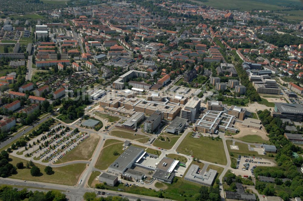 Greifswald aus der Vogelperspektive: Universitätsklinikum / university hospital Greifswald MV