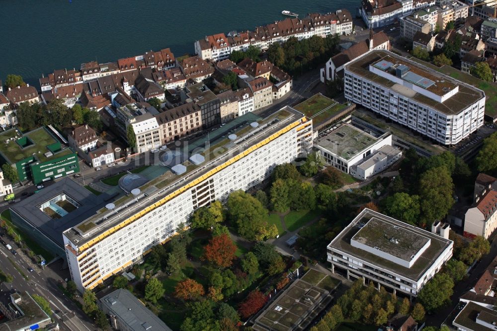 Basel von oben - Universitätsspital in Basel in der Schweiz