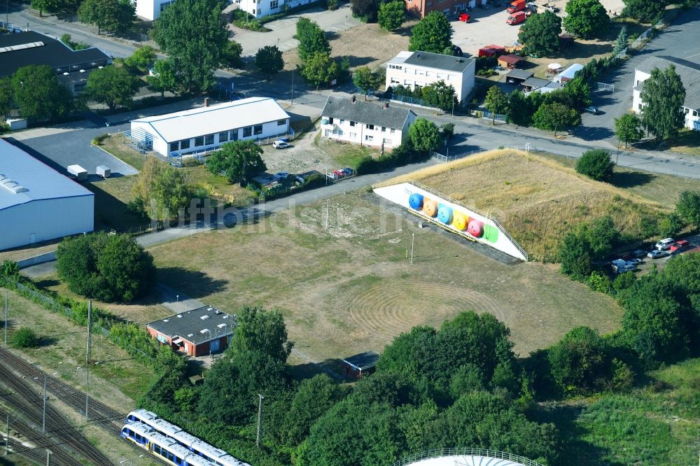 Luftbild Uelzen - Unterirdisches Gas- Speicherfeld mycity Im Neuen Felde in Uelzen im Bundesland Niedersachsen, Deutschland