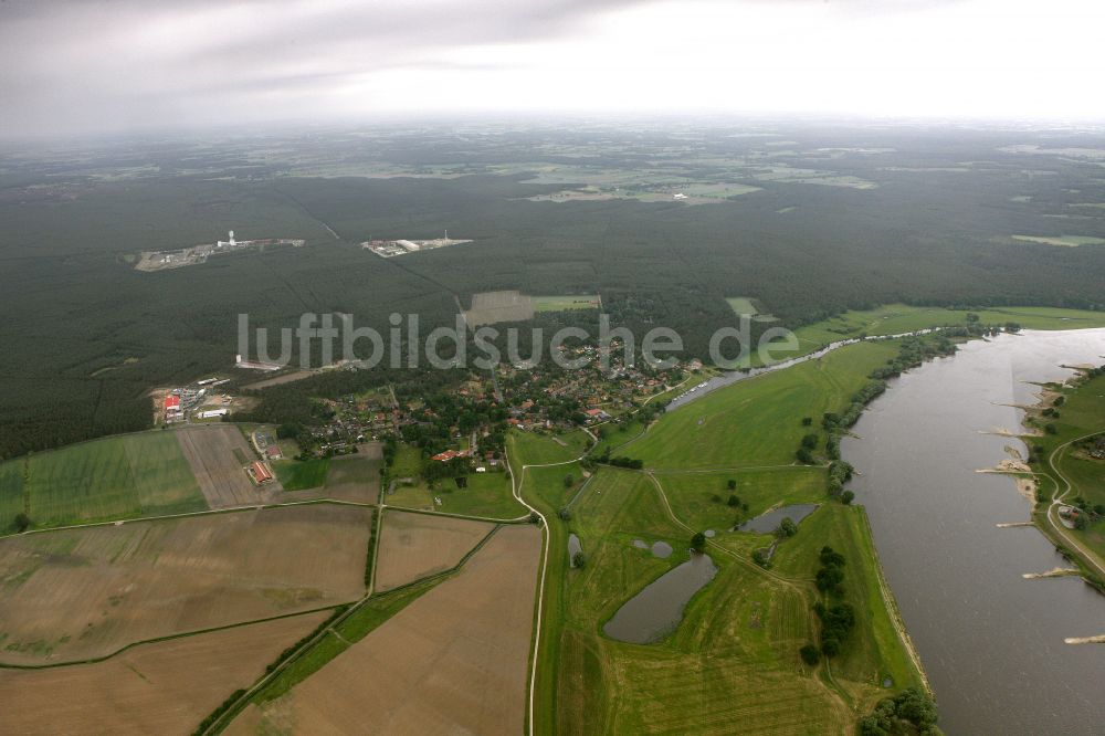 Gorleben aus der Vogelperspektive: Unterirdisches Lager für radioaktive Abfälle in Gorleben im Bundesland Niedersachsen, Deutschland