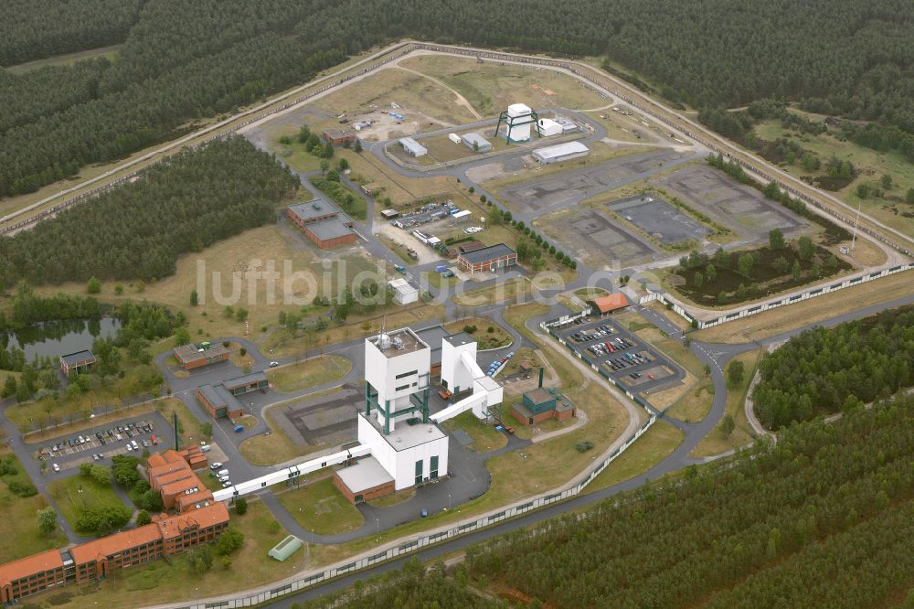 Luftbild Gorleben - Unterirdisches Lager für radioaktive Abfälle in Gorleben im Bundesland Niedersachsen, Deutschland
