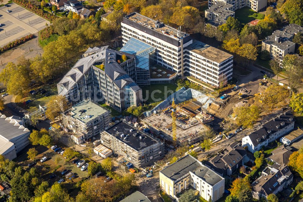 Bochum von oben - Unternehmen- Verwaltungsgebäude der ASS Athletic Sport Sponsoring GmbH in Bochum im Bundesland Nordrhein-Westfalen, Deutschland