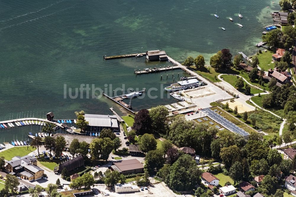 Luftbild Starnberg - Unternehmen- Verwaltungsgebäude der Bayerischen Seenschifffahrt am Ufer des Starnberger Sees in Starnberg im Bundesland Bayern, Deutschland