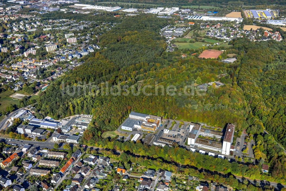 Luftbild Hagen - Unternehmen- Verwaltungsgebäude Landesbetrieb Information und Technik in Hagen im Bundesland Nordrhein-Westfalen, Deutschland