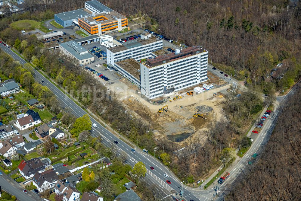 Hagen aus der Vogelperspektive: Unternehmen- Verwaltungsgebäude Landesbetrieb Information und Technik in Hagen im Bundesland Nordrhein-Westfalen, Deutschland