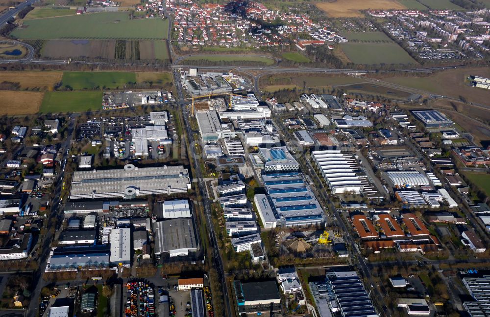 Luftaufnahme Göttingen - Unternehmen- Verwaltungsgebäude Sartorius-Campus in Göttingen im Bundesland Niedersachsen, Deutschland