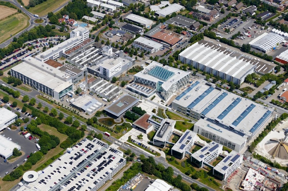 Göttingen von oben - Unternehmen- Verwaltungsgebäude Sartorius AG in Göttingen im Bundesland Niedersachsen, Deutschland