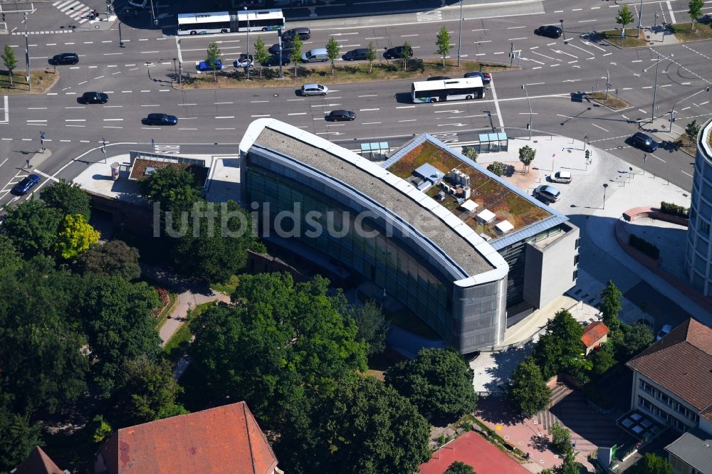 Luftaufnahme Pforzheim - Unternehmen- Verwaltungsgebäude STADTBAU GmbH in Pforzheim im Bundesland Baden-Württemberg, Deutschland