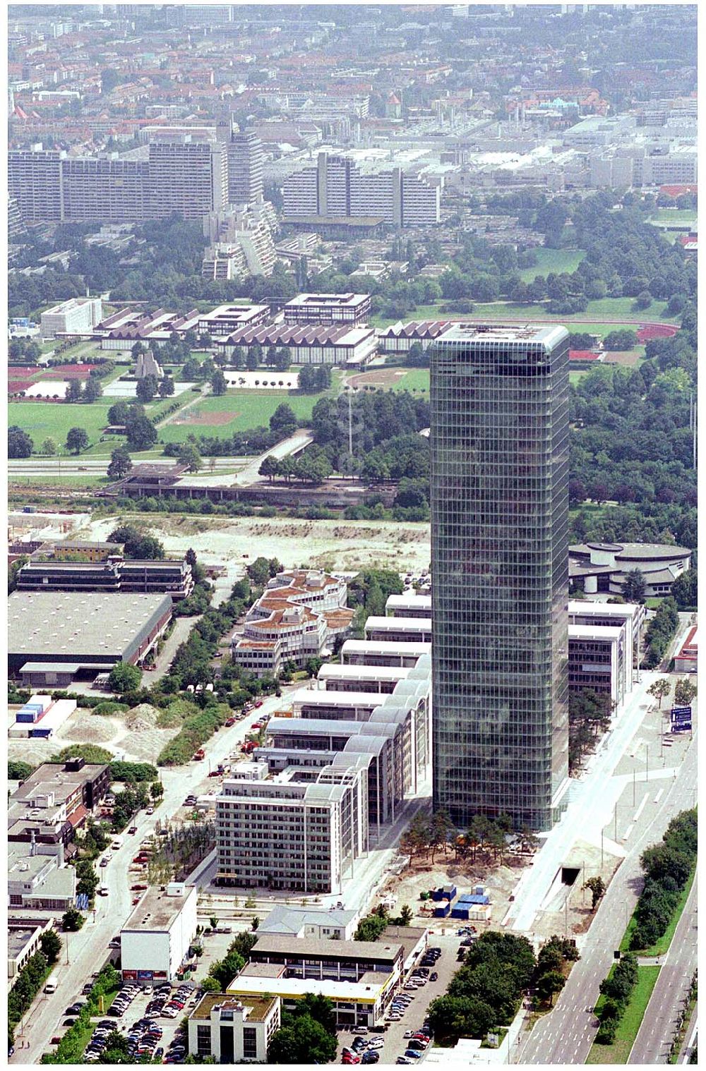 München von oben - Uptown München