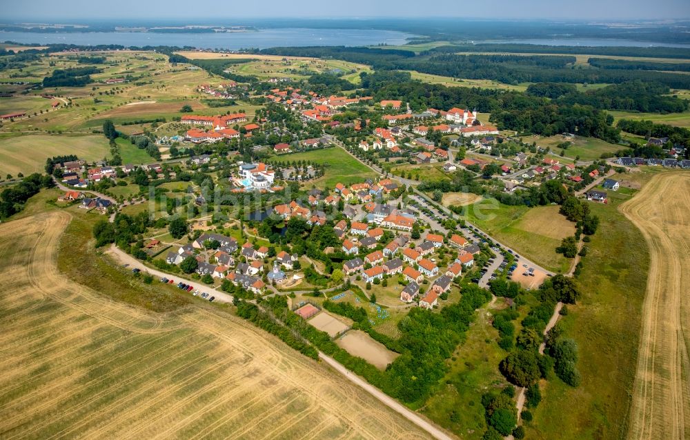 Göhren-Lebbin von oben - Urlaubsresort Fleesensee in Göhren-Lebbin im Bundesland Mecklenburg-Vorpommern