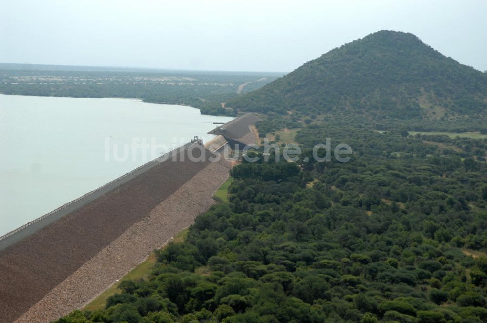 Luftbild Motshiki - Vaalkop Staudamm bei Motshiki - Vaalkop dam at Motshiki