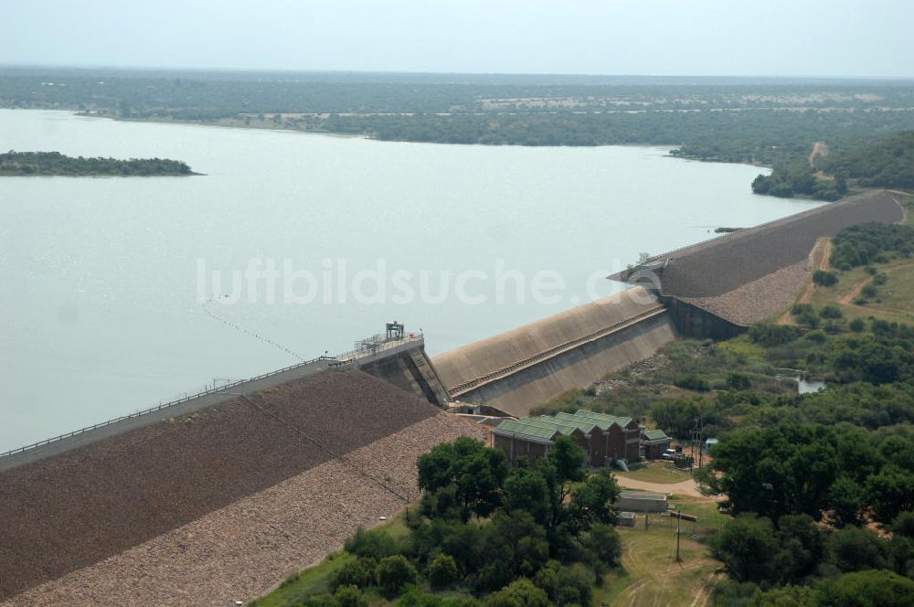 Motshiki von oben - Vaalkop Staudamm bei Motshiki - Vaalkop dam at Motshiki