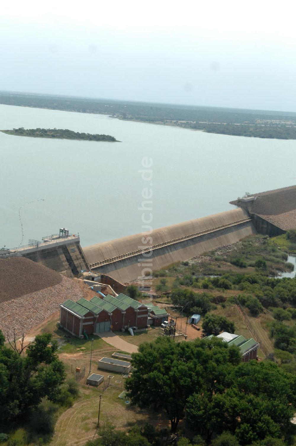 Luftaufnahme Motshiki - Vaalkop Staudamm bei Motshiki - Vaalkop dam at Motshiki