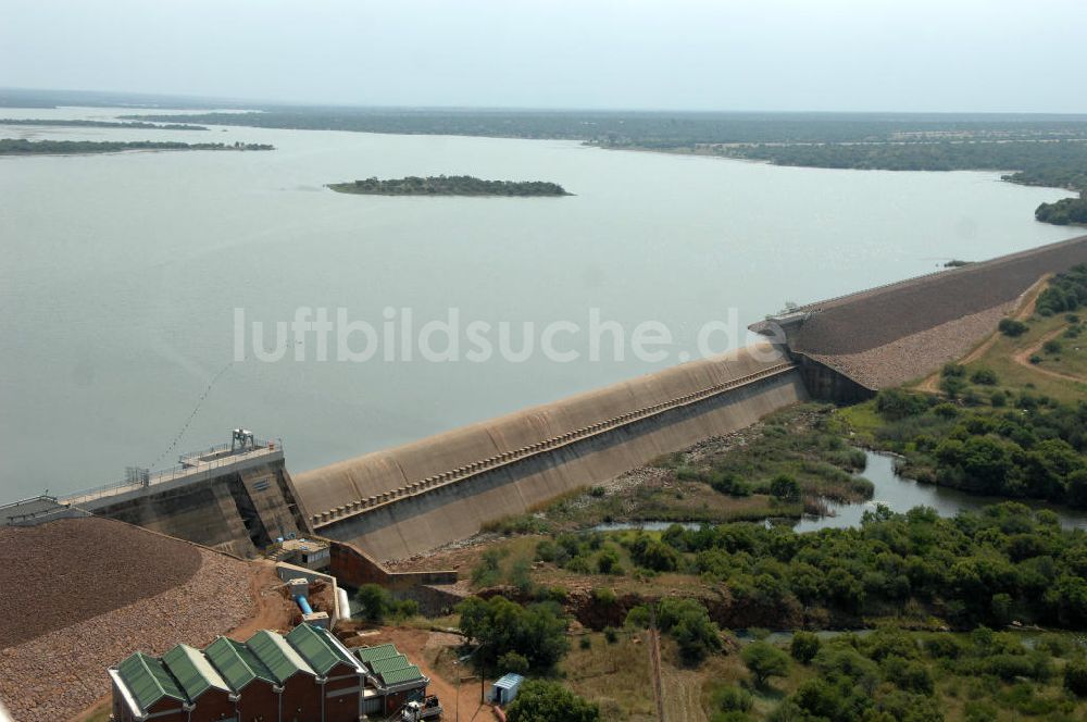 Motshiki von oben - Vaalkop Staudamm bei Motshiki - Vaalkop dam at Motshiki