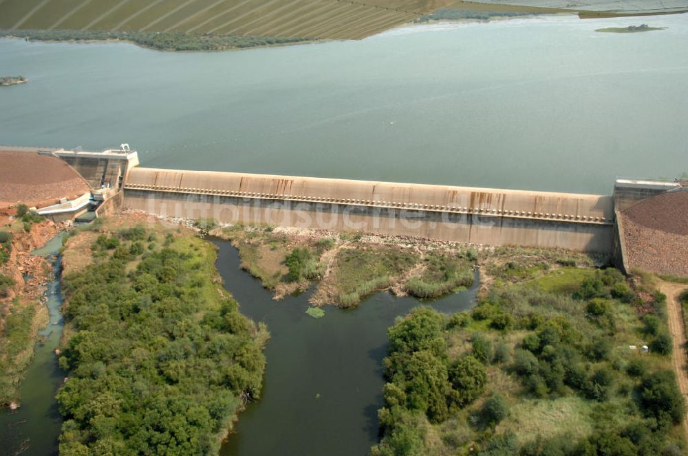 Luftbild Motshiki - Vaalkop Staudamm bei Motshiki - Vaalkop dam at Motshiki