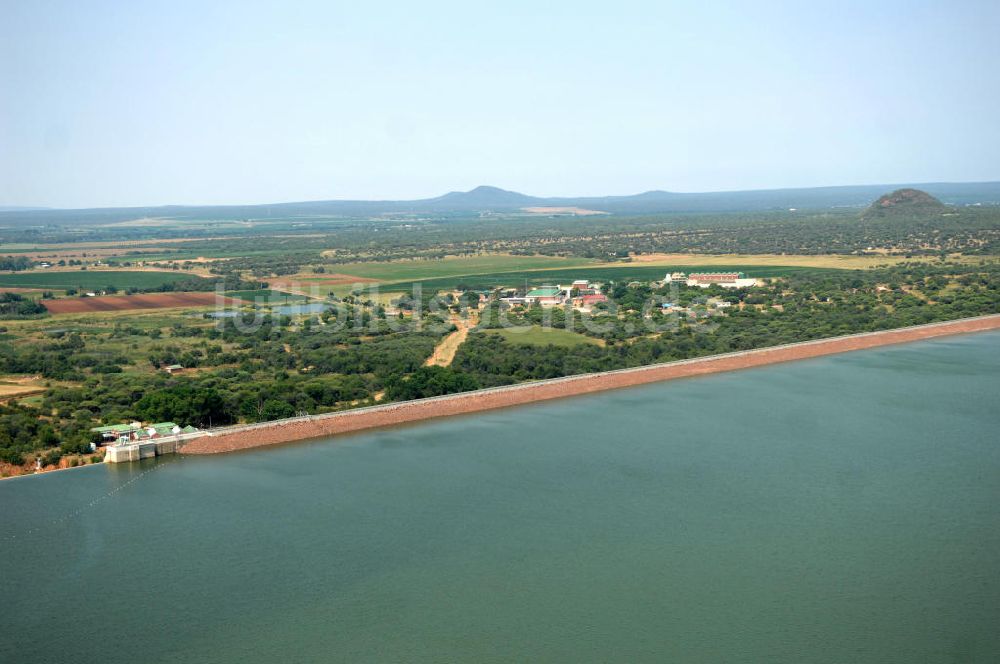 Luftaufnahme Motshiki - Vaalkop Staudamm bei Motshiki - Vaalkop dam at Motshiki