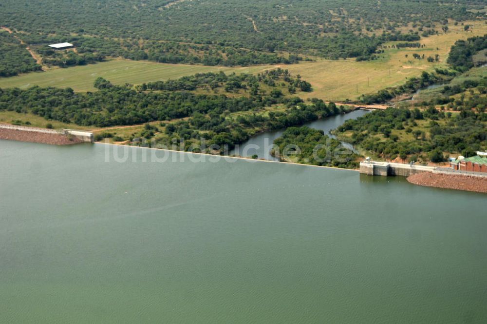 Luftbild Motshiki - Vaalkop Staudamm bei Motshiki - Vaalkop dam at Motshiki