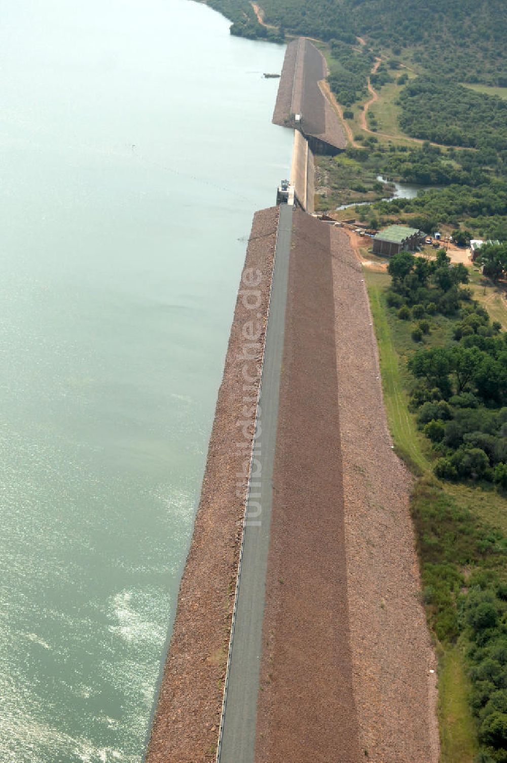 Luftbild Motshiki - Vaalkop Staudamm bei Motshiki - Vaalkop dam at Motshiki