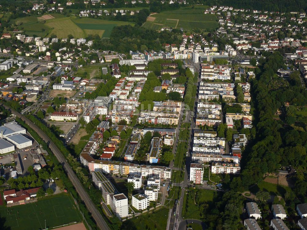 Freiburg aus der Vogelperspektive: Vaubau Freiburg