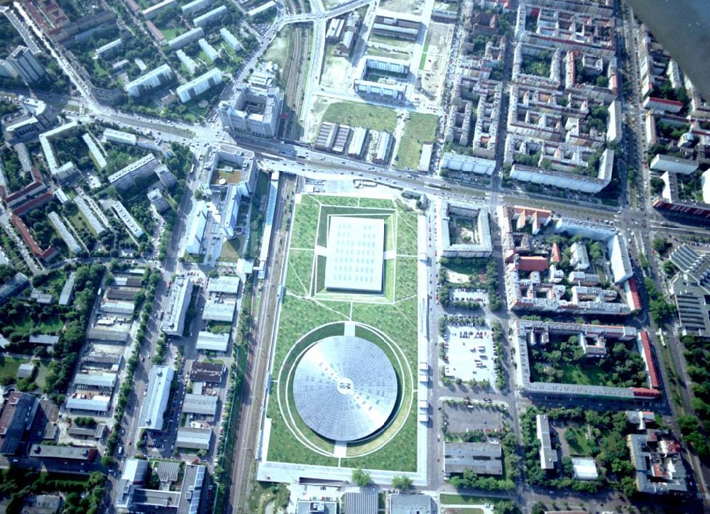 Berlin aus der Vogelperspektive: 16.08.2002 / Velodrom an der Landsberger Allee.