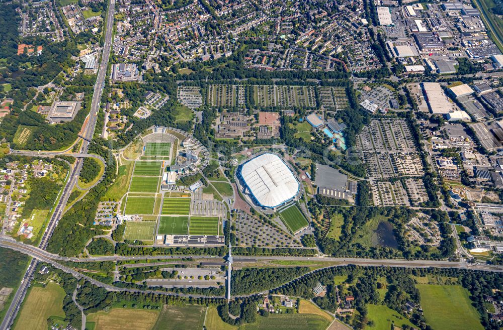 Luftbild Gelsenkirchen - Veltins Arena in Gelsenkirchen im Bundesland Nordrhein-Westfalen, Deutschland