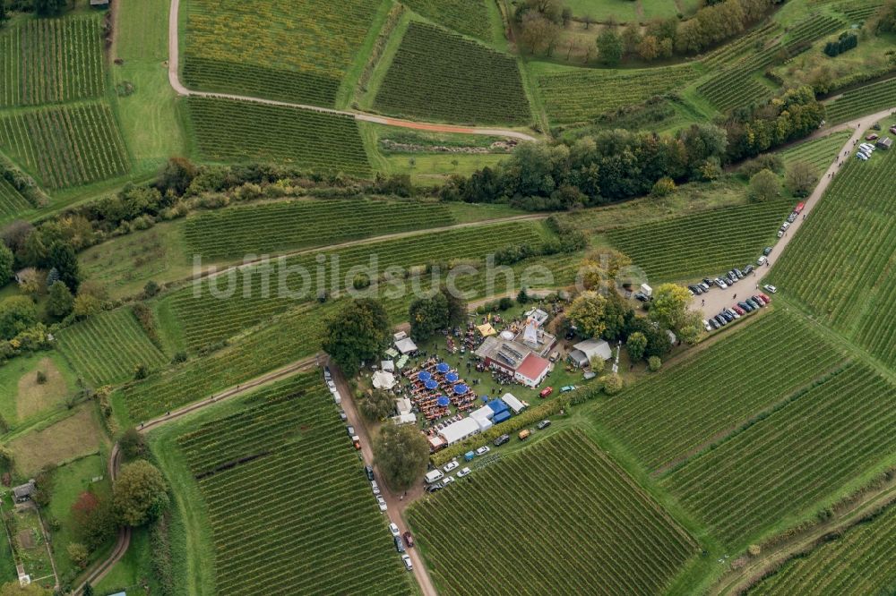 Luftbild Ettenheim - Veranstaltungsgelände Heuberg Kaiserbergfest in Ettenheim im Bundesland Baden-Württemberg, Deutschland