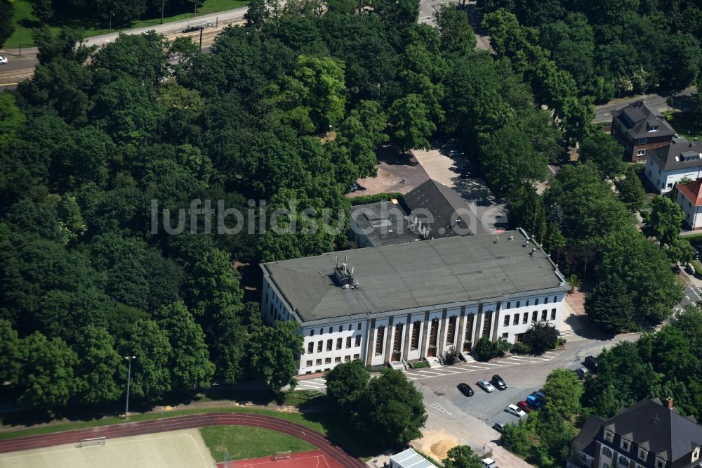 Magdeburg von oben - Veranstaltungshalle AMO Kultur- und Kongreßhaus in Magdeburg im Bundesland Sachsen-Anhalt