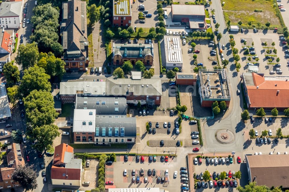 Bochum von oben - Veranstaltungshalle Bochumer Kulturrat e.V. an der Lothringer Straße in Bochum im Bundesland Nordrhein-Westfalen, Deutschland