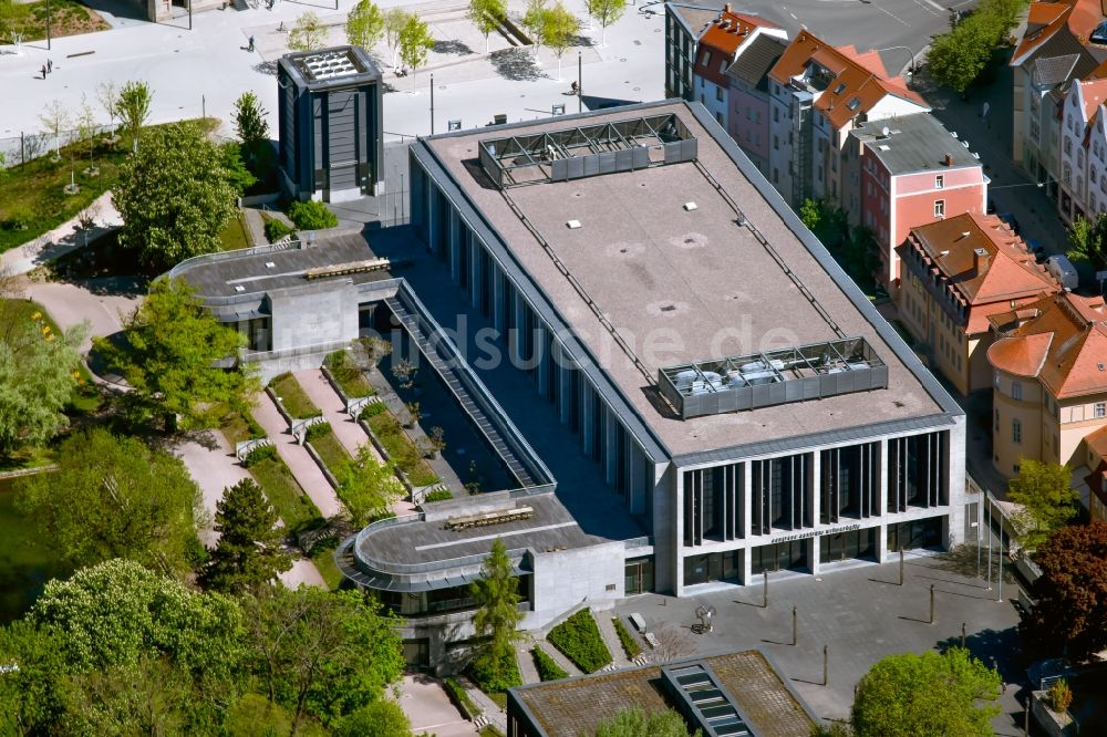 Luftbild Weimar - Veranstaltungshalle congress centrum weimarhalle in Weimar im Bundesland Thüringen, Deutschland