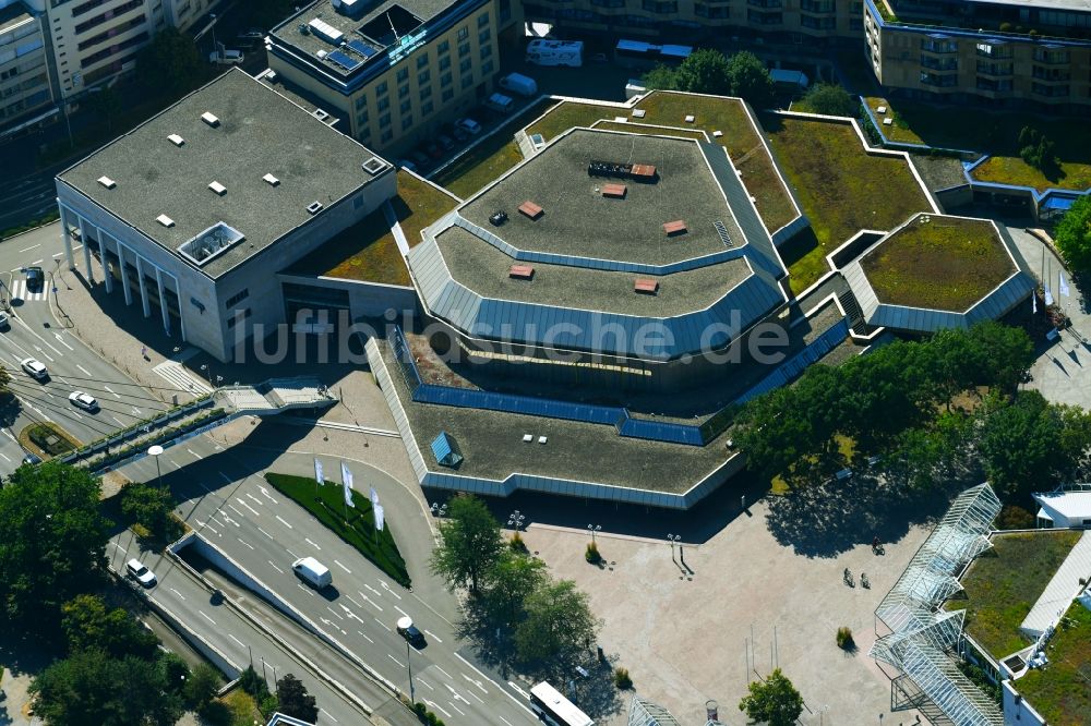 Pforzheim von oben - Veranstaltungshalle CongressCentrum Pforzheim im Bundesland Baden-Württemberg, Deutschland