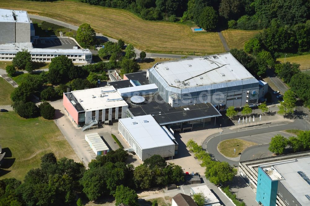 Wolfsburg von oben - Veranstaltungshalle CongressPark in Wolfsburg im Bundesland Niedersachsen, Deutschland