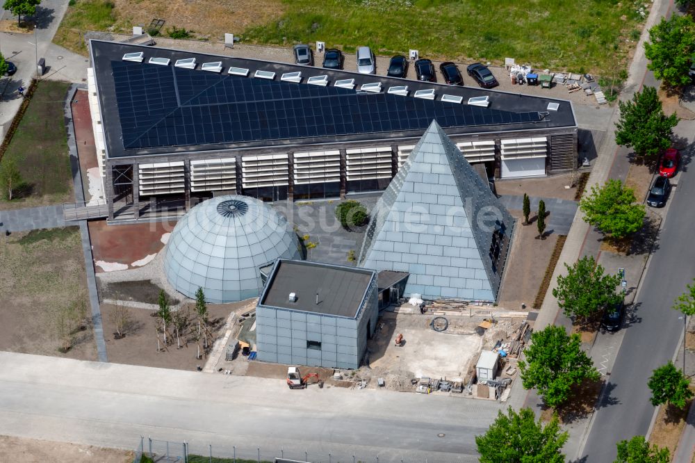 Hannover aus der Vogelperspektive: Veranstaltungshalle Eventlocation Dänischer Pavillon auf dem Messegelände in Hannover im Bundesland Niedersachsen, Deutschland