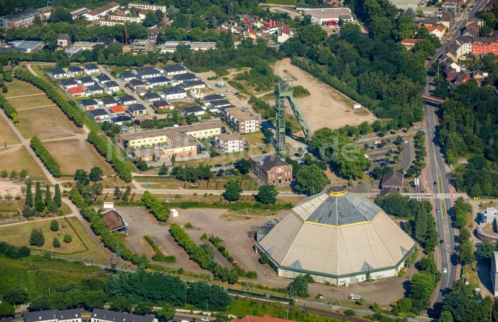 Oberhausen aus der Vogelperspektive: Veranstaltungshalle Garten Dom GmbH im Olga Park in Oberhausen im Bundesland Nordrhein-Westfalen, Deutschland