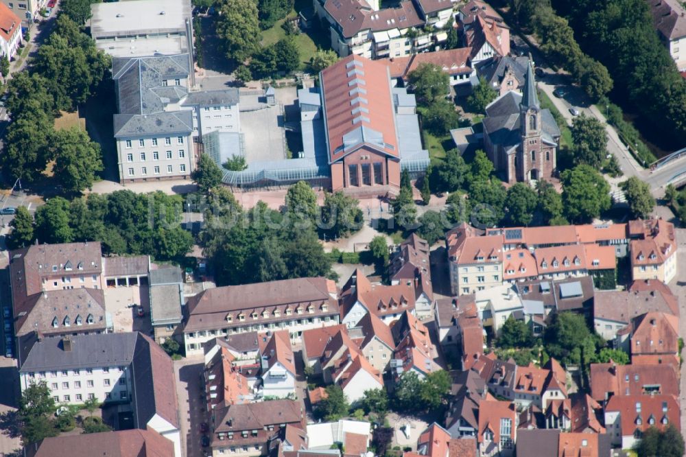 Luftbild Ettlingen - Veranstaltungshalle Gartenhalle in Ettlingen im Bundesland Baden-Württemberg