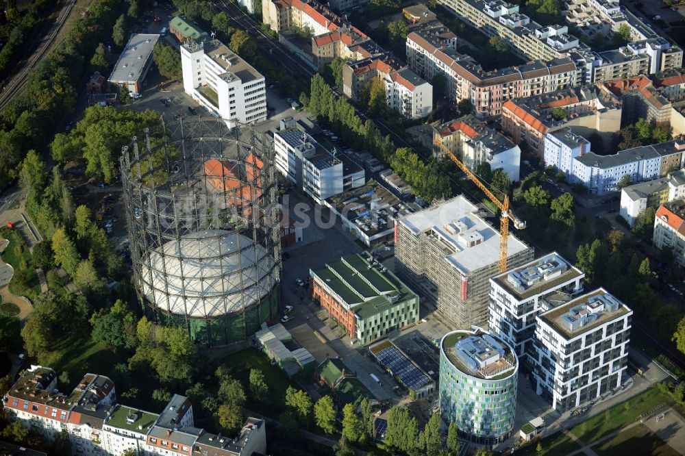 Luftaufnahme Berlin - Veranstaltungshalle Gasometer Schöneberg in Berlin