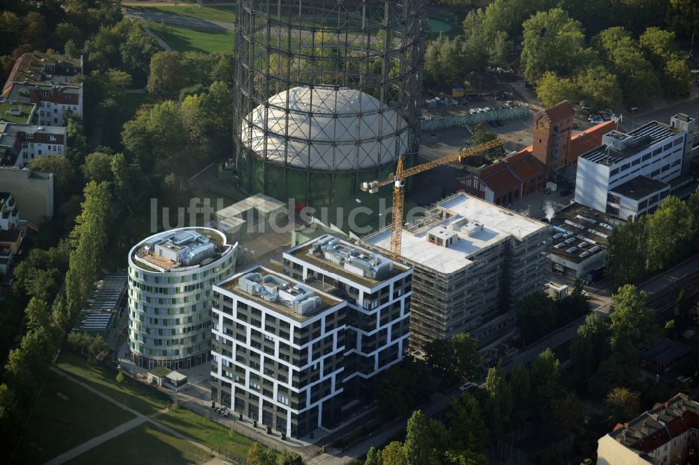 Luftaufnahme Berlin - Veranstaltungshalle Gasometer Schöneberg in Berlin