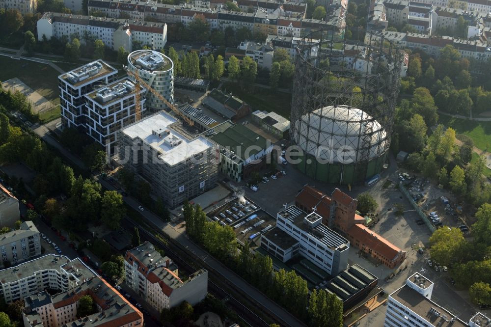 Luftbild Berlin - Veranstaltungshalle Gasometer Schöneberg in Berlin