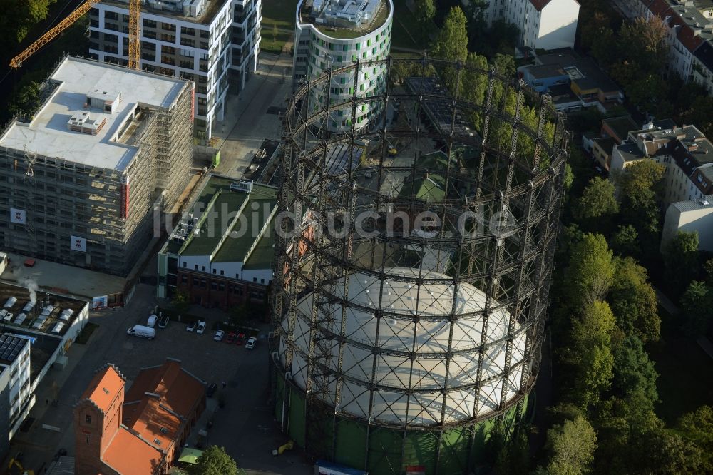 Luftbild Berlin - Veranstaltungshalle Gasometer Schöneberg in Berlin