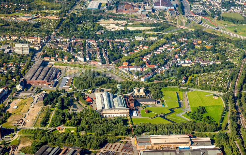 Luftaufnahme Bochum - Veranstaltungshalle der Jahrhunderthalle Bochum in Bochum im Bundesland Nordrhein-Westfalen