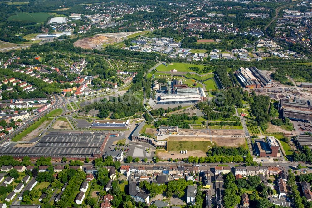 Bochum aus der Vogelperspektive: Veranstaltungshalle Jahrhunderthalle in Bochum im Bundesland Nordrhein-Westfalen